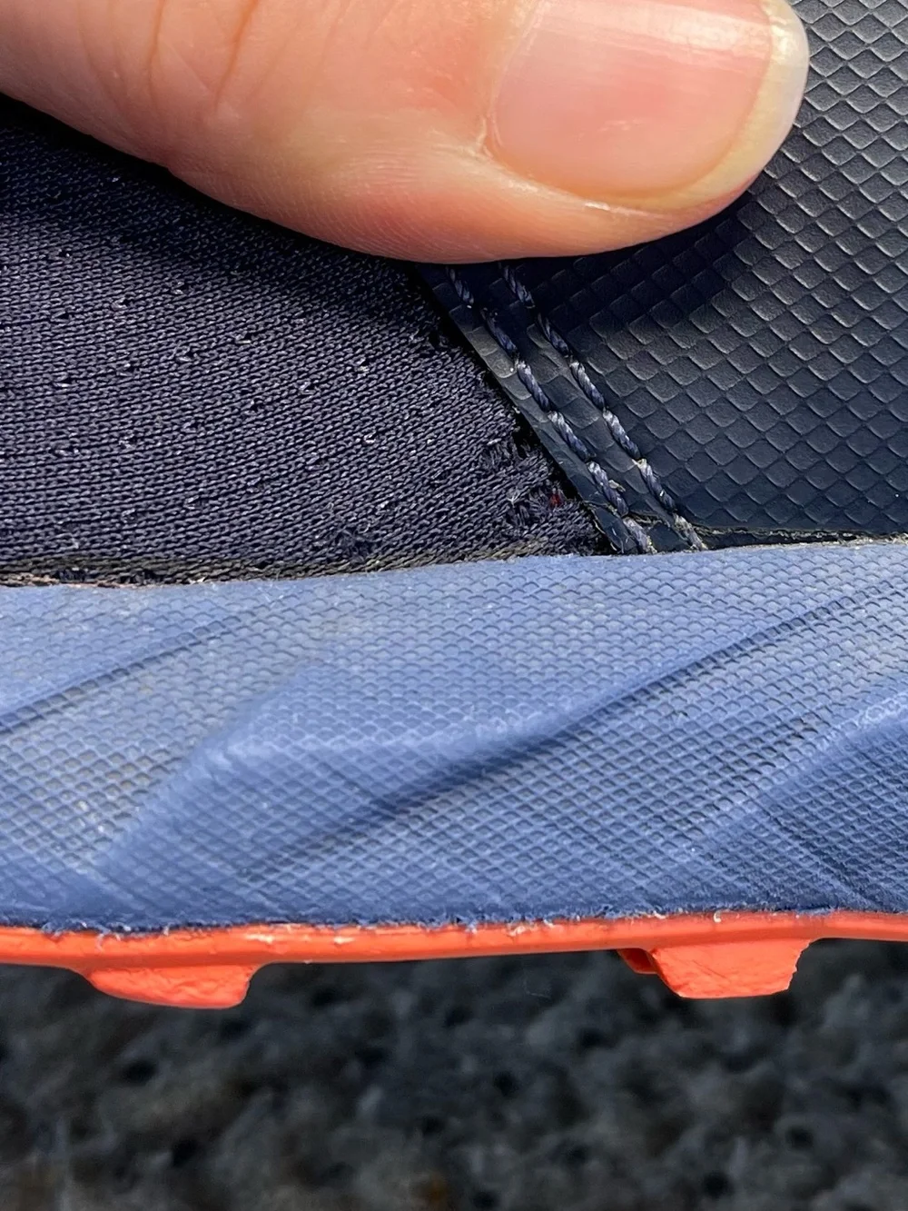 Altra Superior 5 Navy with Orange Accent Running Shoes